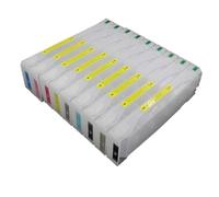 TBXwsofl 9pcs 700ml Cartridge à Encre Rechargeable Vide Compatible avec Pro9890 Pro7890 Pro 7890 9890 7890 9908 Les imprimantes comprennent la Puce T636 T6361