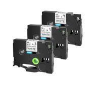 TBXwsofl Adhésive Acrylique à Taquet élevé Tze S231 12 mm Compatible avec TZ TZE S231 131 631 Compatible avec Les imprimantes(3PK Black on White)