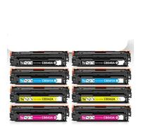 TBXwsofl Cartouche de Toner 8 PK Compatible avec Les modèles d'imprimante CP1515n CP1518ni pour numéro de pièce CB540A CB541A CB542A CB543A 125A