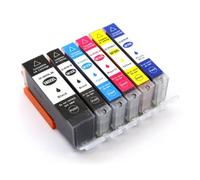 TBXwsofl Cartouches d'encre compatibles avec PGI580 CLI581, 6 pièces, pour Fournitures d'imprimante TS8150 TS8151 TS8152 TS8250 TS8251 TS8252 TS8350 TS9150 TS9155