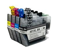 TBXwsofl Cartridge à Jet d'encre LC401 XL LC401XL Compatible avec J1010DW J1012DW J1170DW J5340DW J5345DW Printers(1 Set(4PC))