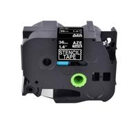 TBXwsofl Cassette de Ruban de Pochoir de Gravure Non adhésive, 18mm 24mm 36mm, Noire, Compatible avec Les Fournitures d'imprimante STE-141 STE-151 STE-161(36mm)