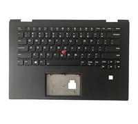 TBXwsofl Clavier Compatible avec Ordinateur Portable rétro-éclairé avec Couvercle supérieur Palmrest SM10M69917 SM10M69920 Compatible avec X1 3e génération et modèles similaires(Black)