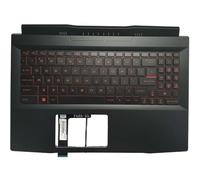 TBXwsofl Clavier d'ordinateur Portable Compatible avec Palmrest et rétro-éclair(US with Red Backlit)