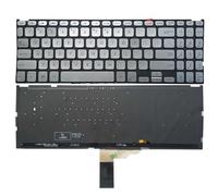 TBXwsofl Clavier d'ordinateur Portable Compatible Compatible avec FL8700 Y5200F Y5000F Y5200FB V5000 V5000D V5000F X509 M509 X509FA X509FB X509JA X509MA X509UA X509UB Modèles(Silver with Backlit)