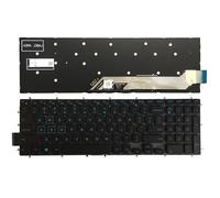 TBXwsofl Clavier d'ordinateur Portable Compatible Compatible avec Les modèles PK131Q02B00 NSK-EC0BC 01 9Z.NCZLD.A01 03NVJK PK131QP1B00 NSK-EC1BC UK US Spanis(Blue NO Backlit US)