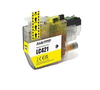 TBXwsofl Compatible avec Les Fournitures d'imprimante DCP-J1050DW DCP-J1140DW DCP-J1800DW MFC-J1010DW Compatible avec numéro de pièce LC421 421(Yellow)