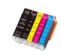 TBXwsofl Coraljet PGI-250XL 250 XL Compatible avec Les modèles d'imprimante MX922 MX722 MG5420 MG5520 MG5620 MG6320 MG6420 MG6620 MG7120 MG7520 IP8720(5PCS 2BK C M Y)