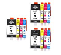 TBXwsofl Lot de 4 Cartouches d'encre compatibles 910 910XL Compatible avec imprimante Officejet Pro 8010 8020 8025 8028 8022 8024 8026 8012 8018 8031 8033 8034 8035(3 Set)