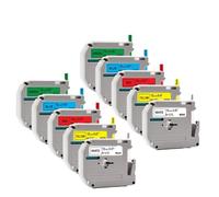 TBXwsofl M-K231 de Couleurs mélangées Compatible avec l'imprimante M Tape M231 MK231 M-231(10PK Mixed Color)
