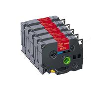 TBXwsofl Paquet de 5 Rubans en Satin de 12 mm compatibles avec Les Fournitures d'imprimante RW34 RE34 RN34 R234 R231PTH110(Gold on Red)