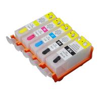 TBXwsofl PGI520 CARTRILLE À L'ENK REMBLABLE Vide Compatible avec IP3600 IP4600 IP4700 MP640 MP620 MP560 MX870 MX860 Fonctionne avec PGI-220(Europe PGI520)