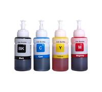 TBXwsofl Recharge d'encre 4 Couleurs 664 672 Compatible avec Les Fournitures d'imprimante L100 L110 L210 L120 L220 L310 L355 L362 L366 L365 L380 L486 L800 L805 L810(1set - 4pcs)