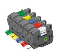 TBXwsofl Ruban de Remplacement du Fabricant d'étiquettes de 36 mm 5pk 6pk Tze261 TZE161 Ruban de Cassette Compatible Compatible avec PT PT-3600(5PK Label Tape)