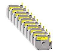TBXwsofl Ruban d'étiquettes 12mm Compatible avec Le Ruban MK231 MK 221 MK 231, Fournitures d'imprimante(10PK Black on Yellow)