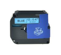 TBXwsofl Ruban d'étiquettes M-K231 MK231 M231, 12mm, Noir sur Blanc, Compatible avec Les modèles d'imprimantes(Black on Blue)