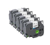 TBXwsofl Ruban d'étiquettes TZE251, 24mm, Compatible avec Les Fournitures d'imprimante, Compatible avec numéro de pièce TZE251 151 451 551 651 751, Utilisation avec PT H500 PTD600(5PK Black on Clear)