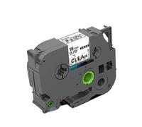 TBXwsofl Ruban étiquette étanche TZE S141 Noir sur Transport 18 mm Compatible avec PT 1000 imprimante TZ S141 TZE S141 Ruban adhésif