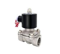 TBZFNZXF 1 vanne électromagnétique en acier inoxydable 220 V Vanne d'eau normale et vanne électrique 12 V 24 V 1/4" 3/8" 1/2" 3/4" 1" (AC110)
