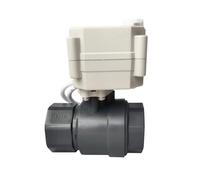 TBZFNZXF DN25 Robinet à boisseau sphérique électrique à port complet AC/DC9-24 V Extrémité de colle BSP/NPT 2,5 cm Protection IP67 (aucun, colle END_Close_CR202)