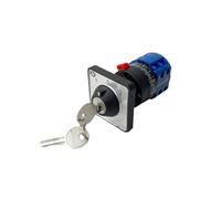 TBZFNZXF LW26-20/2 Single Hole with Key Universal Silver Contact 2 pôles Trois Positions Double Power Moteur avant et arrière 20 A