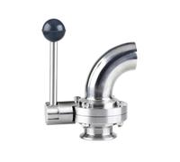 TBZFNZXF Vanne papillon en acier inoxydable 316 de 7,6 cm, tuyau coudé de 91 mm, tuyau coudé de 76 mm