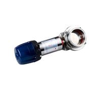 TBZFNZXF Vanne papillon pneumatique en acier inoxydable 316 de 10,2 cm, pince OD 119 mm, interrupteur intelligent actionneur simple effet