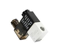TBZOQAID Électrovannes pneumatiques 2V025-08 2 Positions 2 Ports 1/4" normalement fermées Électrovanne pneumatique 12 V 24 V 110 V 220 V(2v025-08,AC110)