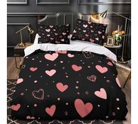 TBZXEEWOE Anatomie du cœur Parure de Lit Microfibre Hypoallergique 3D Imprimée Ultra Douce Illustration botanique Housse de Couette Fermeture Éclair Confortable for Couple Amoureux King（220x240cm）