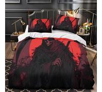 TBZXEEWOE Chaos Urbain du Singe géant Housse de Couette 3D Imprimée Microfibre résistante Léger Parure de Lit Fermeture Éclair Douce Hypoallergique for Enfant Super King（260x220cm）