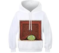 TBZXEEWOE Créature en Dessin animé Pulls Teen Capuches Imprimé 3D Tapis Filles Garçons - Sweat-Shirt avec Poche, Manches Longues, Confortable Chaud 9-11Y