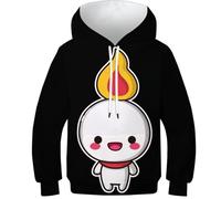 TBZXEEWOE Créature Mignonne Sweat-Shirts 3D Novelty pour Enfants Dessin animé Sweat-Shirts pour Garçons Filles - Capuche+Poche, Manches Longues, Léger Adapté 7-9Y
