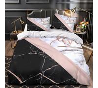 TBZXEEWOE Design Minimaliste de Feuilles Parure de Lit Microfibre Hypoallergique 3D Effet Douce Résumé botanique Housse de Couette Fermeture Éclair Super Douce Confortable for Femmes King（220x240cm）