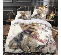 TBZXEEWOE Loups Yinyang Housse de Couette 3D Imprimée Confortable Léger Mythe de la Nature Parure de Lit Microfibre Hypoallergique Fermeture Éclair Super Douce for Garçon Super King（260x220cm）