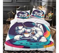 TBZXEEWOE Pont Ancien Parure de Lit 3D Effet Microfibre Ultra Douce Résistante Housse de Couette Fermeture Éclair Hypoallergique Respirante for Enfants Garçons Filles King（220x240cm）