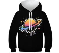 TBZXEEWOE Saturne Sweat-Shirts EnfFourmis Imprimé 3D Style Cartoon Pulls Capuches Garçons Filles - Capuche+Poche, Manches Longues, Durable 8-10Y
