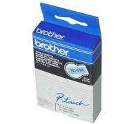 [TC-202] BROTHER Cassette Ruban TC rouge/blanc 12mmx7,7m TC202 pour PT500/8E/...