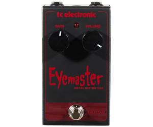 TC Electronic EYEMASTER METAL DISTORTION Pédale de Distortion Métal Agressive avec Interface 2 Potentiomètres pour Gain Surpuissant