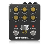 TC Electronic JIMS 45 PREAMP Pédale de guitare | Préampli de guitare à double canal avec contrôles de canal indépendants, boost pré/post et sorties dédiées pour DI et écouteurs.