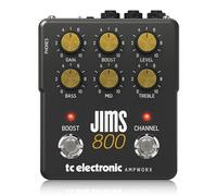 TC Electronic JIMS 800 PREAMP Pédale de guitare | Préampli guitare à double canal avec contrôles de canal indépendants, boost pré/post et sorties dédiées pour DI et écouteurs.