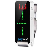 TC Electronic POLYTUNE CLIP Accordeur Clip-On | Modes polyphoniques, stroboscopiques et chromatiques | Affichage à matrice LED 108 | Pour des performances d'accordage ultimes | Argenté