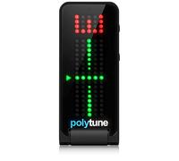 TC Electronic POLYTUNE CLIP NOIR Accordeur Clip-On | Modes polyphoniques, stroboscopiques et chromatiques | Affichage matriciel à LED 108 | Pour des performances d'accordage ultimes | Noir