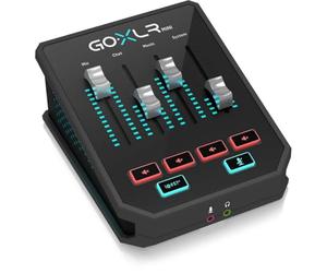 TC Helicon Mélangeur de diffusion en ligne GoXLR MINI avec interface USB/audio et préampli Midas, compatible PC uniquement