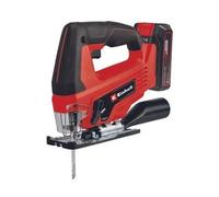 Einhell Scie sauteuse sans fil TC-JS 18 Li Kit 18V, 3 lames bois, 2 lames métal, Batterie 2,5Ah