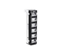 TC-KP12V - Panneau de brassage (vierge) (horizontal/vertical) - angled, keystone - montable sur mur - noir - 12 ports - Conformité TAA