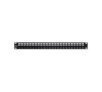 TC-KP24S - Panneau de brassage (vierge) - montable sur rack - 1U - 19" - 24 ports