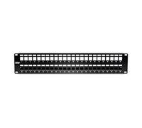 TRENDnet, TC-KP48S, Panneau de Brassage HD 2U blindé Keystone Vierge à 48 Ports, boîtier de Montage en Rack métallique 2U 19", Panneau de Gestion réseau