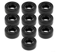 TC Lot de 10 joints d'huile pour double lèvre pour une rétention efficace du lubrifiant en caoutchouc noir 12 x 25 x 7 mm étanchéité fiable pour roulements et systèmes d'arbre rotatif