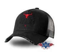 TC STARS BLACK Casquette Stars and Stripes western country unisexe