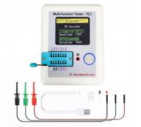 TC-T7-H Testeur de transistor avec écran TFT, détection automatique NPN PNP diode condensateur résistance, décodeur IR et détecteur d'étalonnage pour réparation électronique